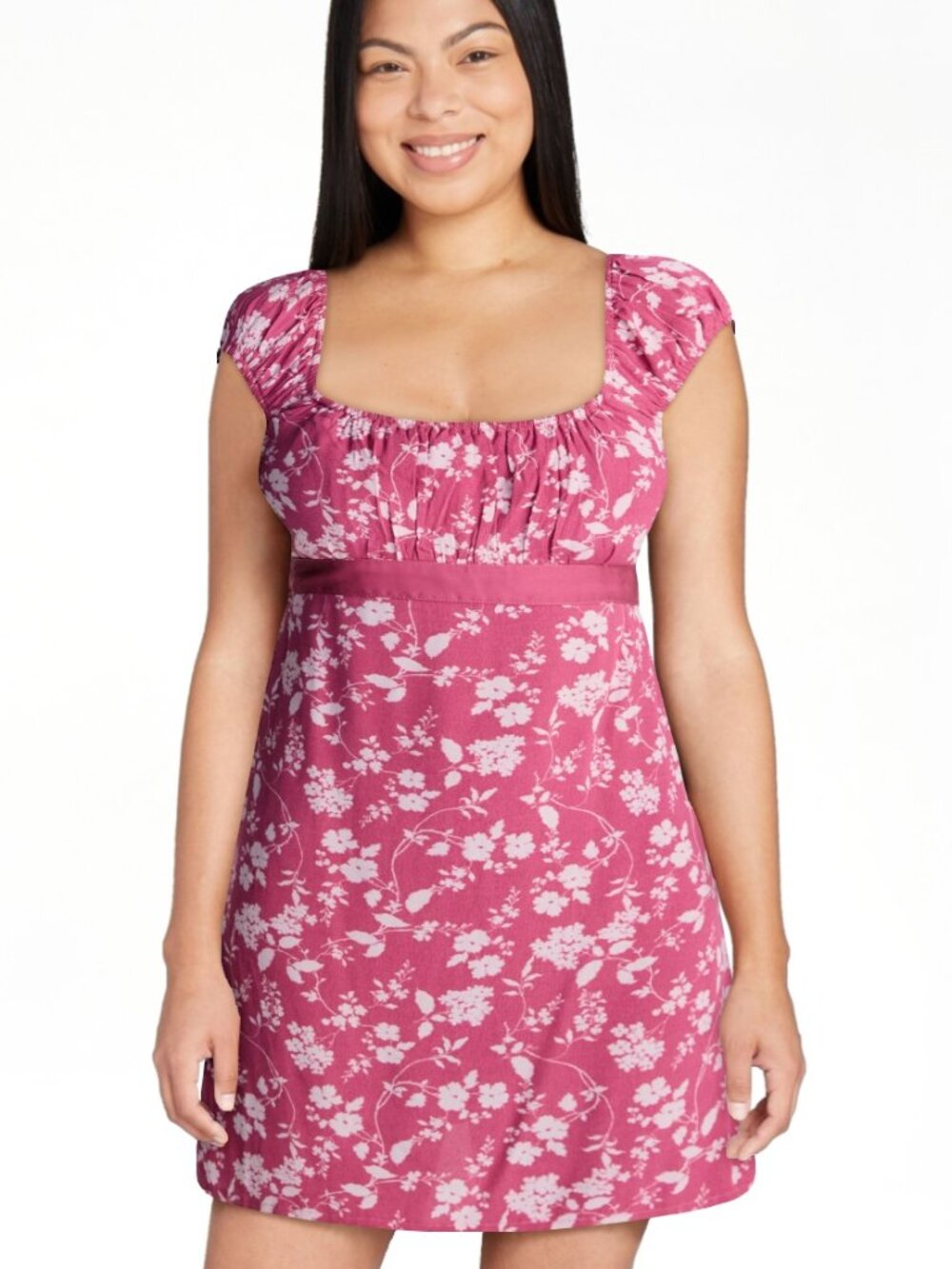 NO BOUNDARIES Woven Babydoll Mini Dress